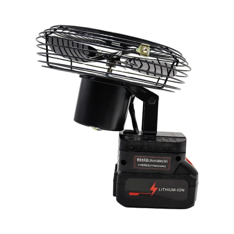 8 Inch 21V Cordless Portable Work Fan, Dual Power Supply Battery & Plug‑in Outdoor Camping Fan high quality 8 Inch 21V Cordless Portable Work Fan, Dual Power Supply Battery & Plug‑in Outdoor Camping Fan high quality