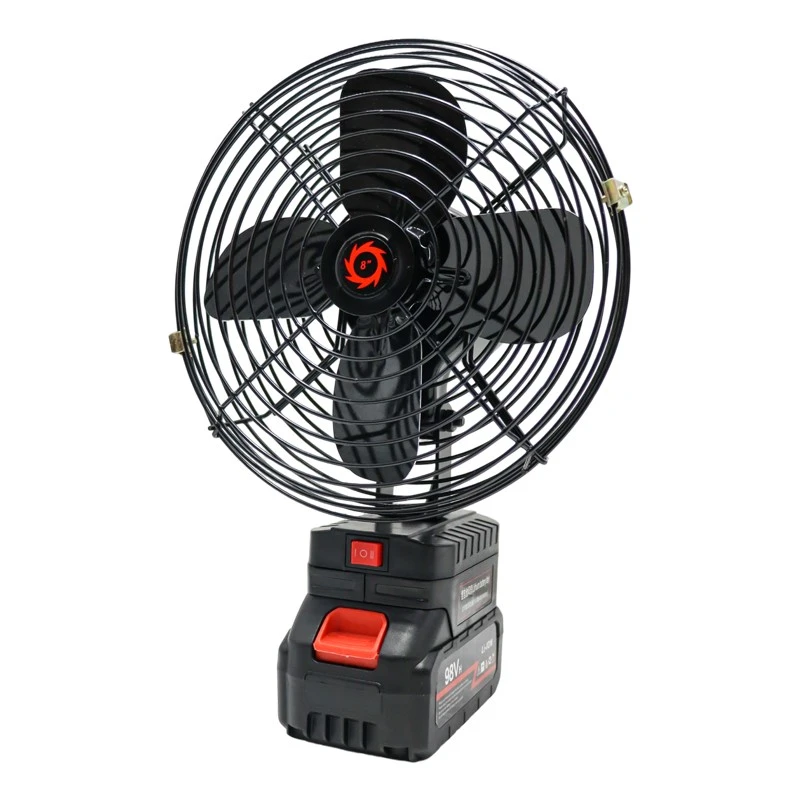 8 Inch 21V Cordless Portable Work Fan, Dual Power Supply Battery & Plug‑in Outdoor Camping Fan factory 8 Inch 21V Cordless Portable Work Fan, Dual Power Supply Battery & Plug‑in Outdoor Camping Fan factory